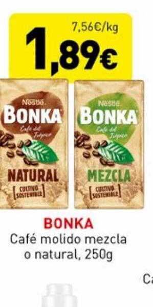 Hiperber Bonka café molido mezcla o natural oferta