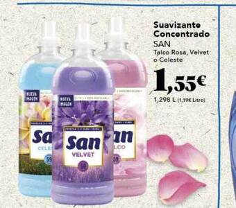 Gadis Suavizante concentrado san talco rosa, velvet o celeste oferta