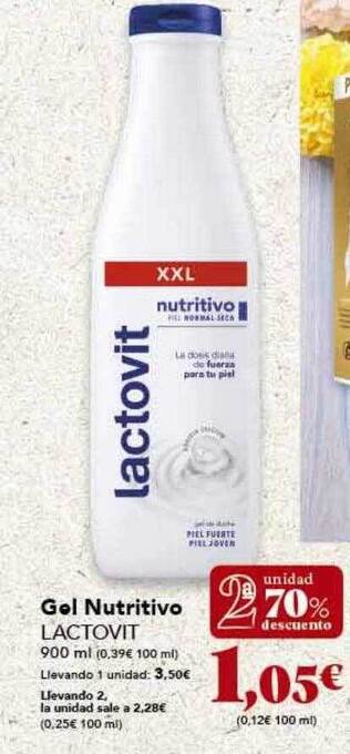 Gadis 2a unidad 70% descuento gel nutritivo lactovit oferta