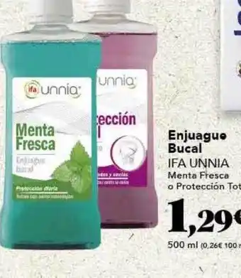 Gadis Enjuague bucal ifa unnia menta fresa o protección tot oferta