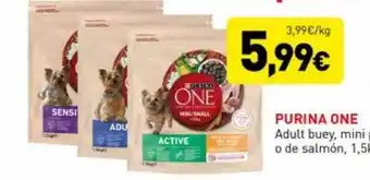 Hiperber Purina one adult buey mini o de salmón oferta