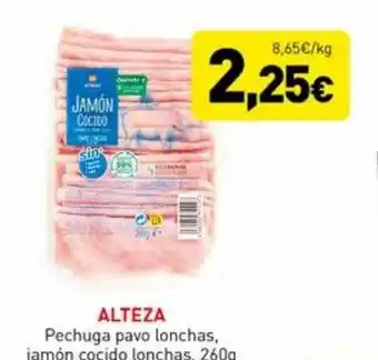 Hiperber Alteza pechuga pavo lonchas jamón cocido lonchas oferta