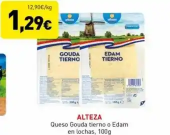 Hiperber Alteza queso gouda tierno o edam en lonchas oferta
