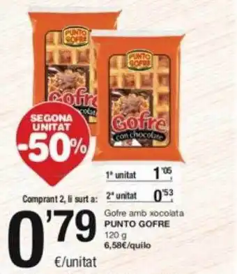 SPAR Fragadis Segona unitat -50% gofre amb xocolata punto gofre oferta