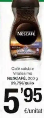 SPAR Fragadis Café soluble vitalissimo nescafé oferta