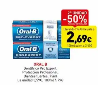 Hiperber 2a unidad -50% oral b dentifrico pro expert protección profesional dientes fuertes oferta