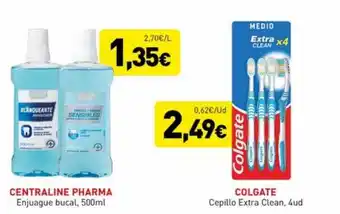 Centraline pharma enjuague bucal colgate cepillo extra clean
