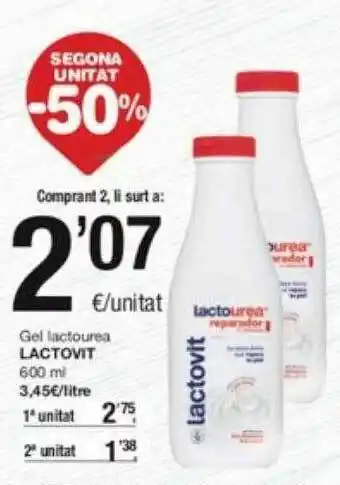 SPAR Fragadis Segona unitat -50% gel lactourea lactovit oferta