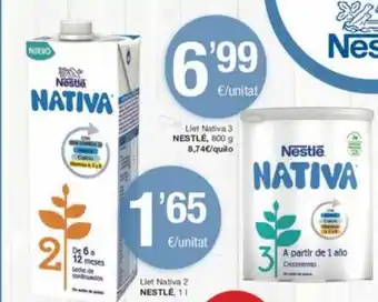 SPAR Fragadis Llet nativa 3 nestlé llet nativa 2 nestlé oferta