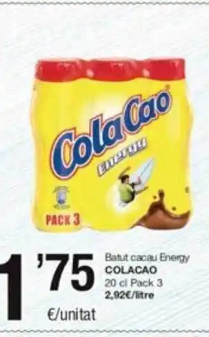 SPAR Fragadis Batut cacau energy colacao oferta