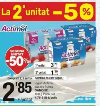 SPAR Fragadis Iogurt actimel sbors frutes danone oferta