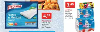 Suma Supermercados Pescanova filets de lluç sense pell actimel iogurte per beure varietat oferta