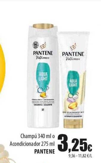 SPAR Lanzarote Champú o acondicionador pantene oferta