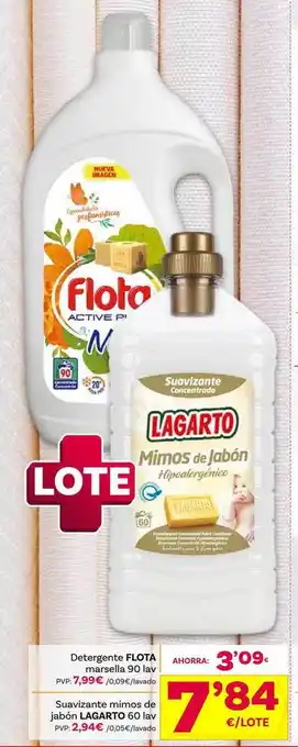 Supermercados Dani Detergente flota marsella suavizante mimos de jabón lagarto oferta