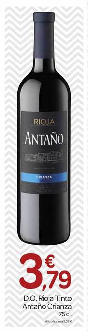 Supermercados El Jamón D.o. rioja tinto antaño crianza oferta