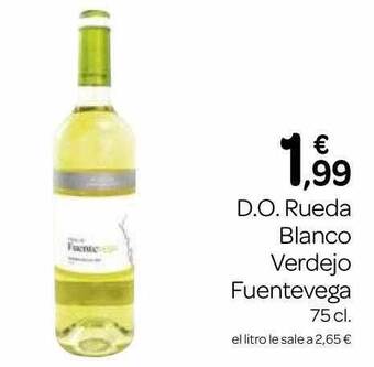 Supermercados El Jamón D.o. rueda blanco verdejo fuentevega oferta
