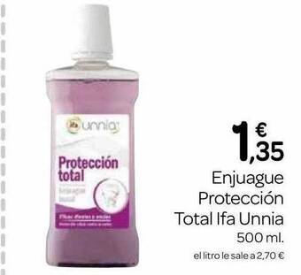 Supermercados El Jamón Enjuague protección total ifa unnia oferta