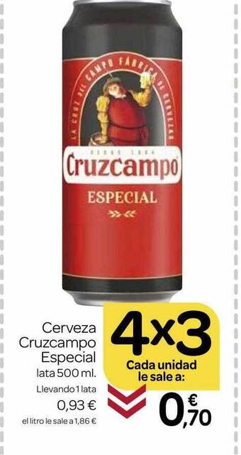 Supermercados El Jamón Cerveza cruzcampo especial oferta