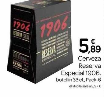 Supermercados El Jamón Cerveza reserva especial 1906 oferta