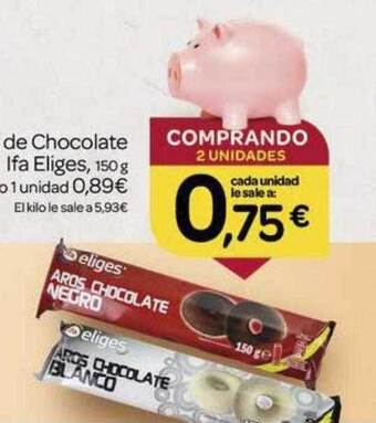 Supermercados El Jamón Aros de chocolate ifa eliges oferta