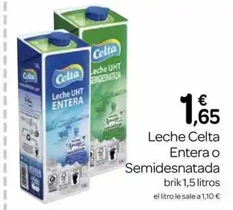 Supermercados El Jamón Leche celta entera o semidesnatada oferta