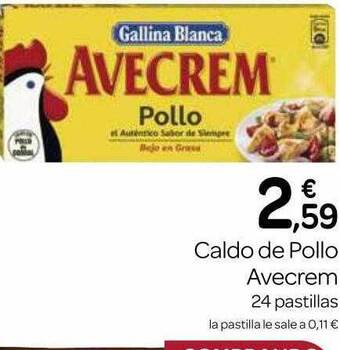 Supermercados El Jamón Caldo de pollo avecrem oferta