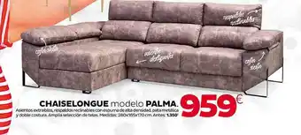 Tifón Hipermueble Chaiselongue modelo palma oferta