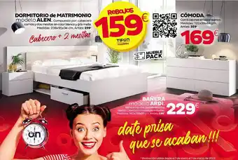 Tifón Hipermueble Dormitorio de matrimonio modelo alen oferta