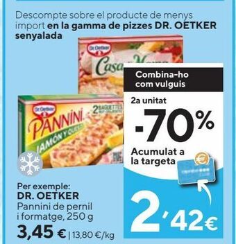 Caprabo Pizza dr oetker oferta