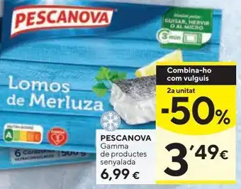 Caprabo Lomos de merluza pescanova oferta