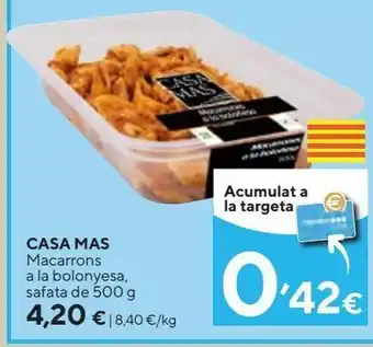 Caprabo Macarrones casa mas oferta