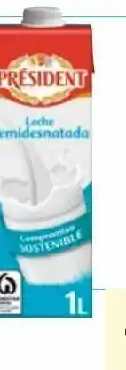 Caprabo Leche semidesnatada président oferta