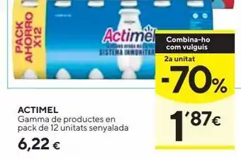 Caprabo Yogur actimel oferta