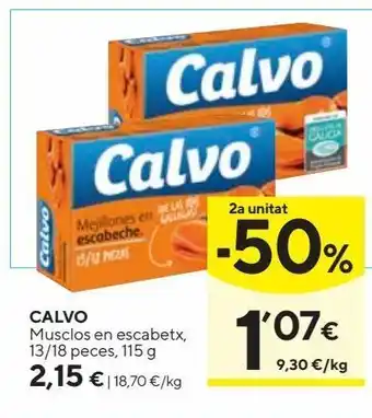 Caprabo Mejillones calvo oferta