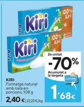 Caprabo Queso kiri oferta