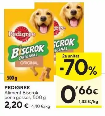 Caprabo Comida para perros pedigree oferta