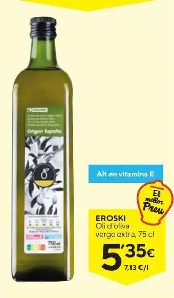 Caprabo Aceite de oliva virgen extra eroski oferta