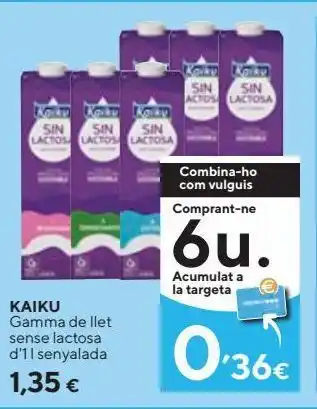 Caprabo Leche kaiku oferta
