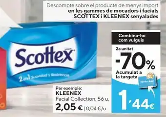 Caprabo Pañuelos de papel scottex oferta