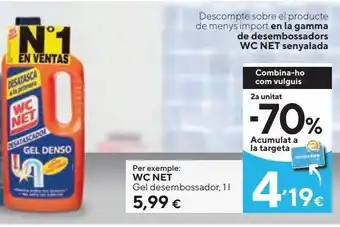 Caprabo Desatascador wc net oferta
