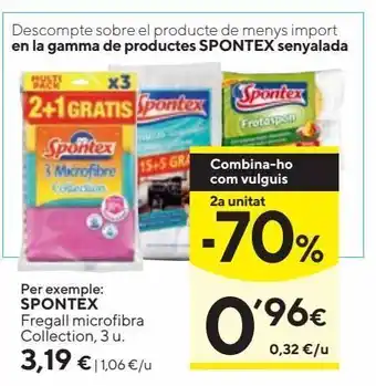 Caprabo Bayeta microfibra spontex oferta