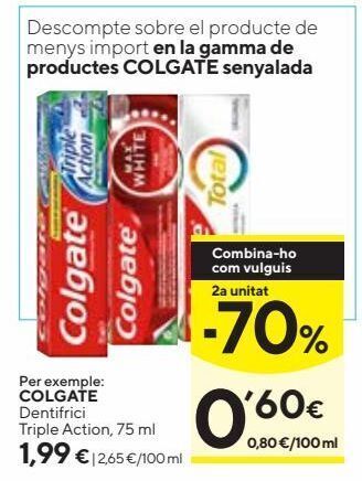 Caprabo Dentífrico colgate oferta