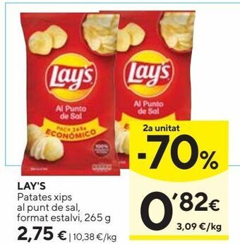 Caprabo Patatas lay's oferta