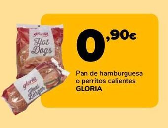 Supeco Pan de hamburguesa o perritos calientes gloria oferta