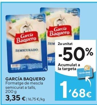 Caprabo Queso semicurado garcía baquero oferta