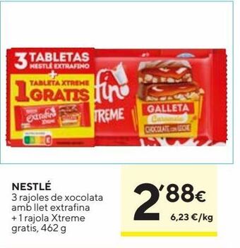 Caprabo Chocolate nestlé oferta