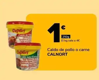 Caldo de pollo o carne calnort