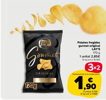 Carrefour Patates Fregides Gurmet Original Lay's oferta