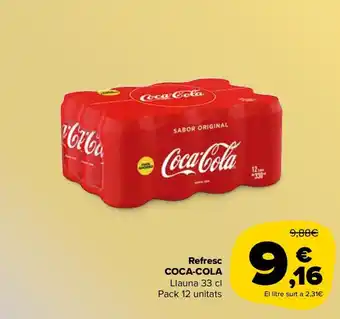Carrefour Refresc Coca-Cola oferta