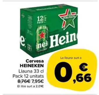 Carrefour Cervesa Heineken 33 cl. oferta